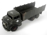Antique toy army truck