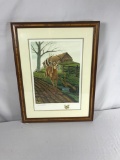 john Deere 150th Anniversary 1837-1987 Deer and Plow Print (203/1500) by John A Ruthven