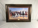 Dash for Timber - Framed Print by Fredric Remington