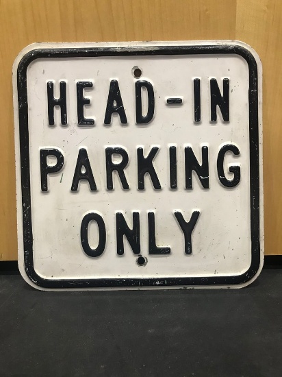 Head-In Parking Only