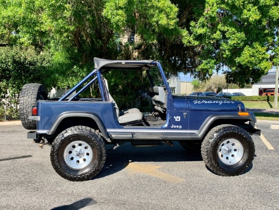 1990 Jeep Wrangler YJ 4x4 Convertible | Online Auctions | Proxibid