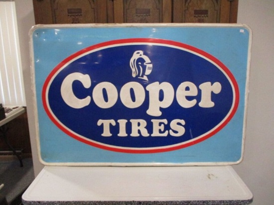 Cooper Tin Tire Sign