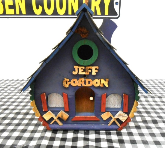 Wooden Jeff Gordon Hanging Bird House