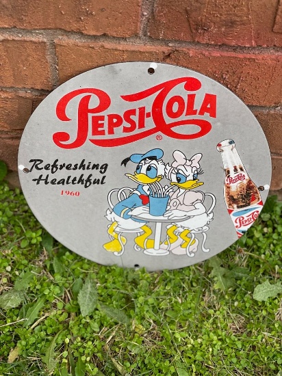 Donald Duck Pepsi Single Sided Sign