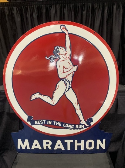 Marathon Best in the Long Run Single Sided Sign