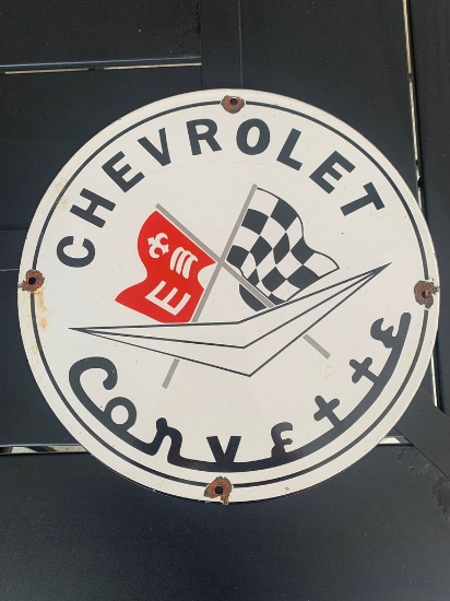Chevrolet Corvette Single Sided Sign