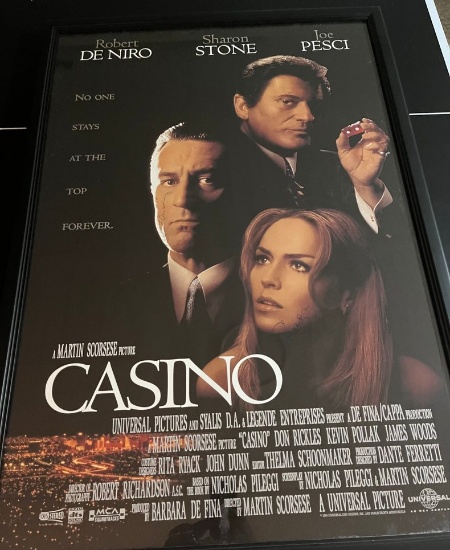 Casino Movie Autographed Framed Movie Poster