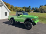 1971 Ford Bronco 4 X 4 Custom Half Cab