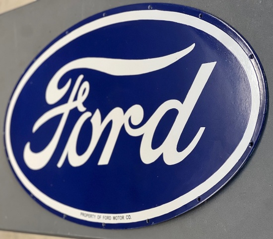 Ford Blue Oval Porcelain Sign