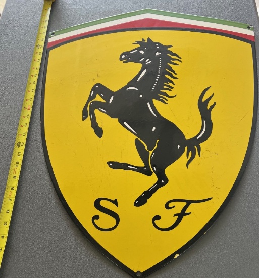 Ferrari Prancing Horse Single Sided Sign