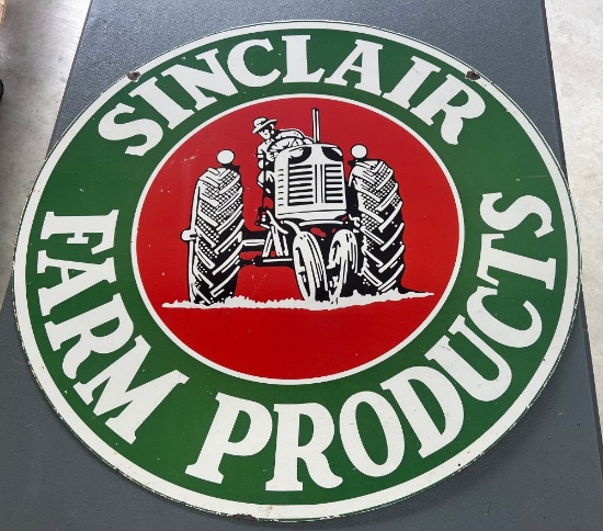 Sinclair Farm Products - Round Double Sided Sign