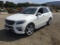 2014 Mercedes-Benz M-Class Multipurpose Vehicle (MPV), VIN # 4JGDA7DBXEA406822