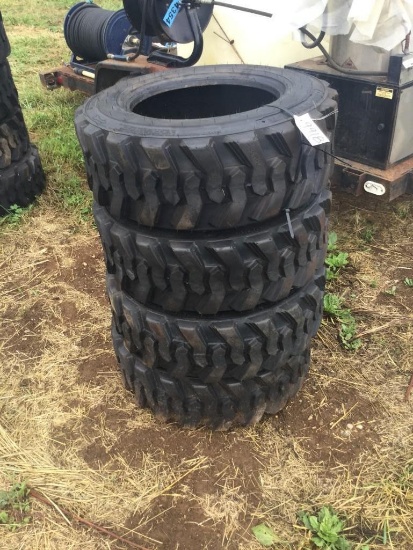 (4) New/Unused Great Road 10-16.5 N.H.S. Tires for Skid Loader