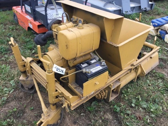 Concrete Curb Machine, Wisconsin Gas Engine