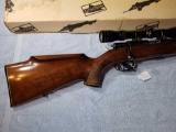 ANSHUTZ SAVAGE .22 LR RIFLE WITH SCOPE