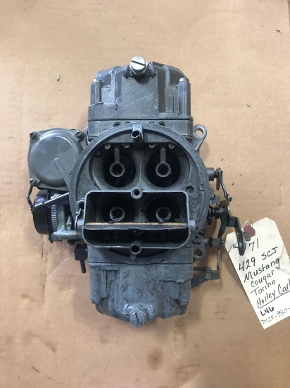 Carburetor-1971 429 SCJ... Mustang/Cougar/ Torino Holley Carburetor, Part # DIZF-9510-YA