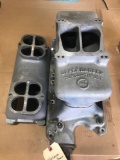 Intake-Offfenhauser Turbo Thrust 360 degree intake manifold with single 4 barrel...and 2 4 barrel ca