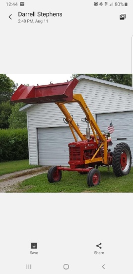 1947 M FARMALL GAS TRACTOR