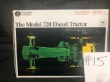 THE MODEL 720 DIESEL TRACTOR PRECISION CLASSICS 1/16 SCALE NO 5832 NIB