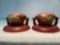 ROSEVILLE MATCHING CANDLE HOLDERS 2