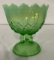 GREEN OPALESCENT COMPOTE