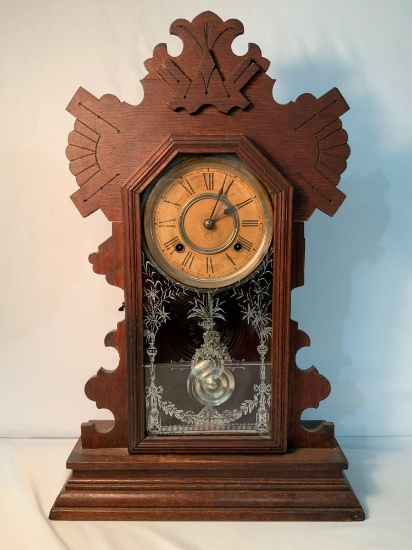 ANSONIA OAK KITCHEN CLOCK