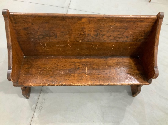 PINE BENCH CHURCH PEW LOVESEAT SIZE