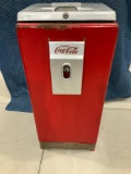 COCA COLA OFFICE SIZE LIFT TOP CHEST COOLER MADE BY THE CAVALIER CORP SERIAL # 198115