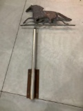 EARLY COPPER RUNNING HORSE WEATHER VANE 31
