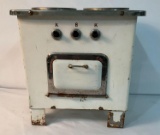 ELECTRIC MINIATURE CHILD'S METAL WAGNER COOK STOVE 8.25