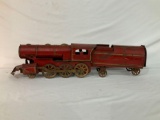 EARLY PRESSED METAL FRICTION TRAIN ORIGINAL PAINT AND STENCILING HILL CLIMBER 27