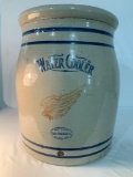 10 GAL RED WING UNION STONEWARE CO BLUE BAND WATER COOLER 6