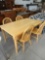 pine kitchen table and chairs