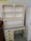 vintage desk with upper bookcase painted