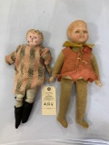 Antique leather bodied doll from Germany, antique doll