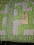 Lime green quilt