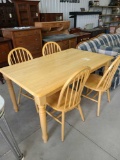 pine kitchen table and chairs