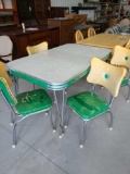 vintage kitchen table chairs ( chairs have tears)