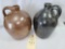 TWO HANDLED CROCKERY JUGS