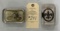 TWO ANTIQUE GLASS PAPER WEIGHTS