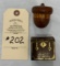 WORLDS FAIR SOUVENIR ACORN STOVES AND EVER READY RAZOR BOX