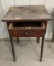 WOODEN SIDE TABLE WITH DRAWER