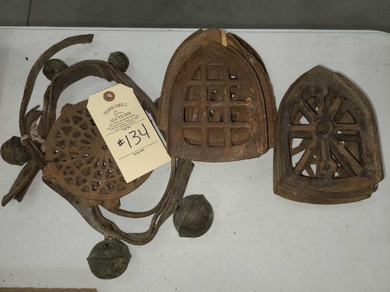 SLEIGH BELLS AND SAD IRON BASES