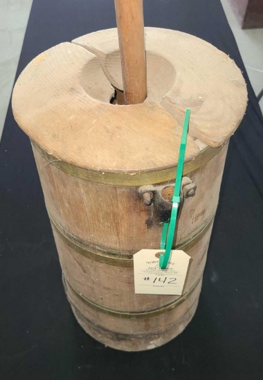 ANTIQUE WOODEN BUTTER CHURN
