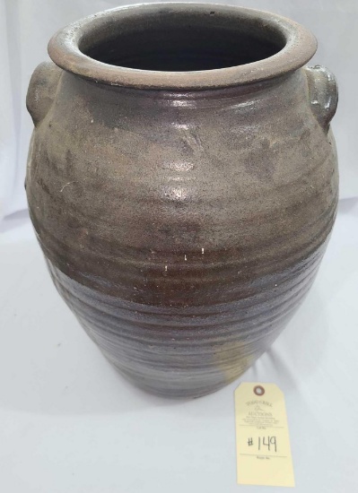 BROWN 5 GALLON HANDLED BEEHIVE CROCK