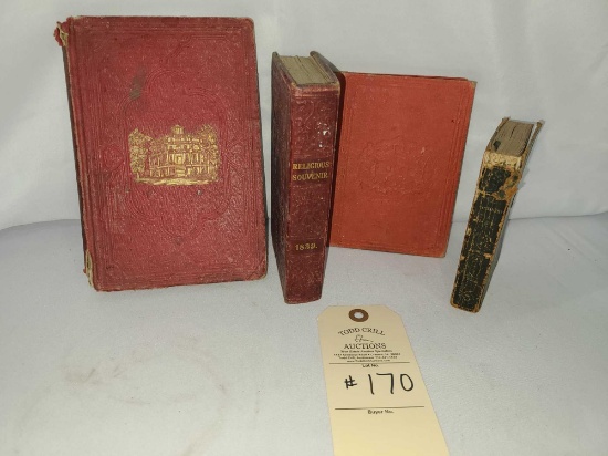 FOUR ANTIQUE BOOKS