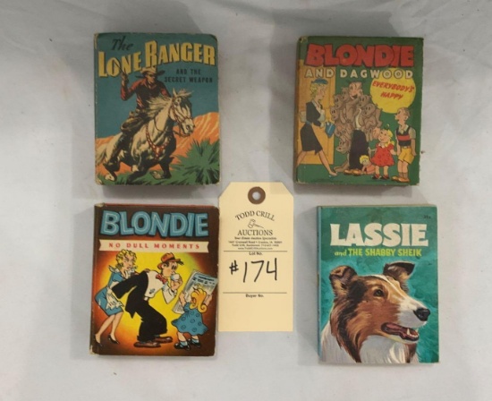 TWO BLONDIE, LASSIE, AND LONE RANGER LITTLE BIG BOOKS