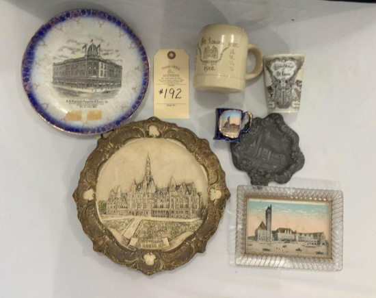 ST. LOUIS, MO CITY HALL AND UNION STATION COLLECTOR ITEMS