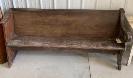 CHURCH PEW 7'