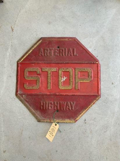 METAL STOP SIGN